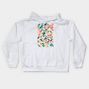 Cute Geometric Colourful Triangle Pattern Kids Hoodie